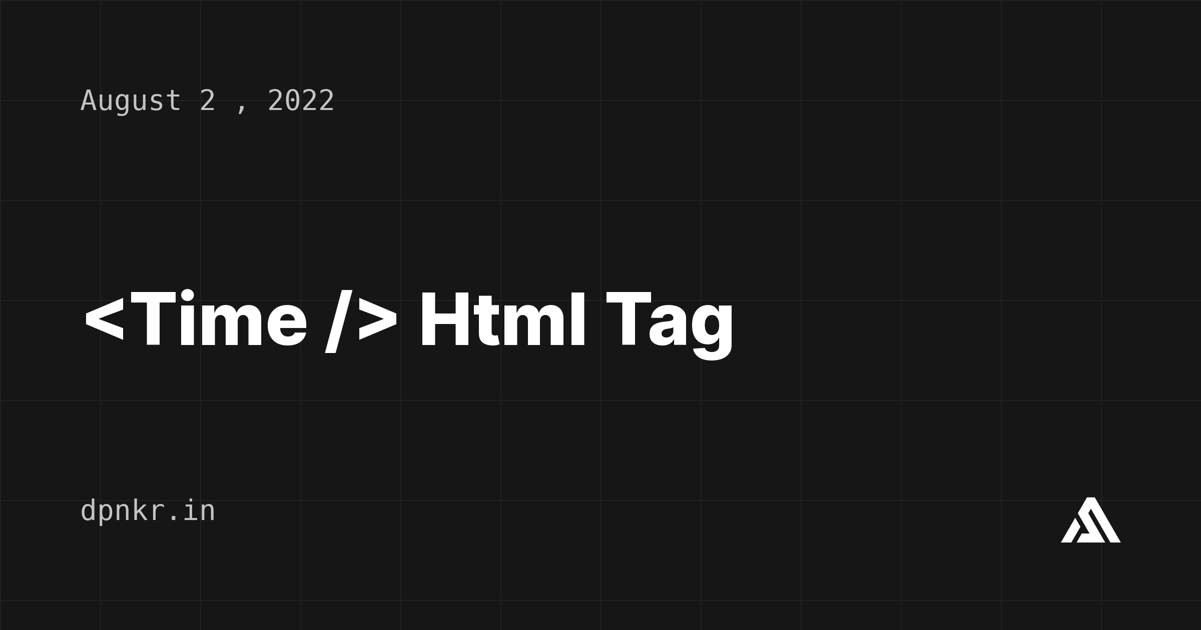 time tag html